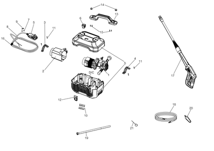 Part Location Diagram of N806684 DeWALT Buckle